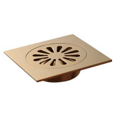 Floor Shower Drain Gold-plated | Square Shower Drain Supplier