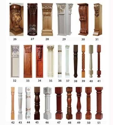 Decorative Wood Columns Interior