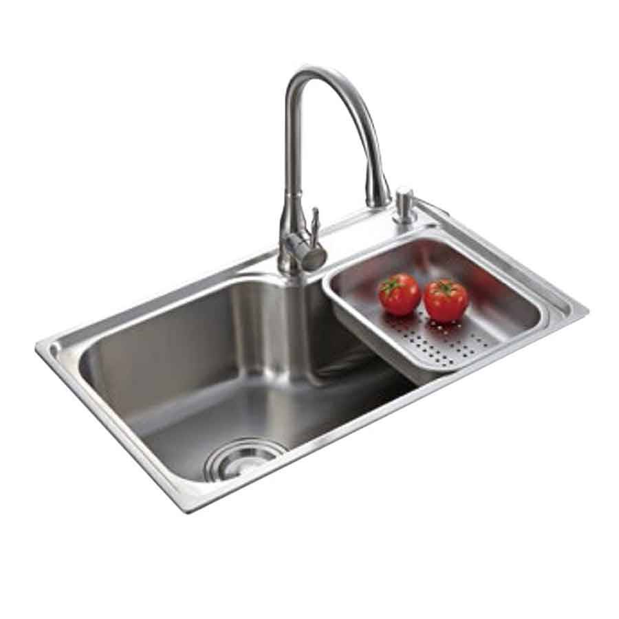 16 Gauge Stainless Steel Kitchen Sink with Dish Drainer Tray