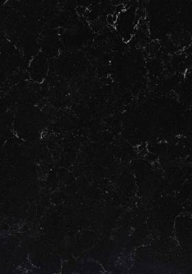 Black Quartz Countertop with White Veins