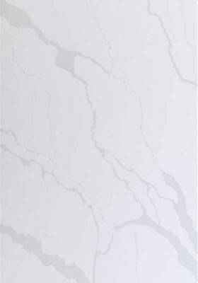 White Marble-like Quartz Countertop with Veins