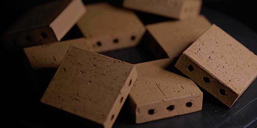 New technology for brick making with cinder