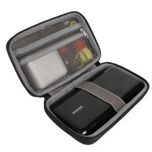 EVA HDD Case Power Bank Hard Disk Carrying Storage Case Custom 2.5″ HDD Travel Case with Mesh for Cables & Plugs