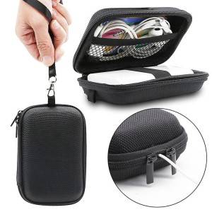EVA HDD Case Power Bank Hard Disk Carrying Storage Case Custom 2.5" HDD Travel Case with Mesh for Cables & Plugs