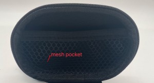 Portable Hard case for Wireless Bluetooth Earphones with Nylon