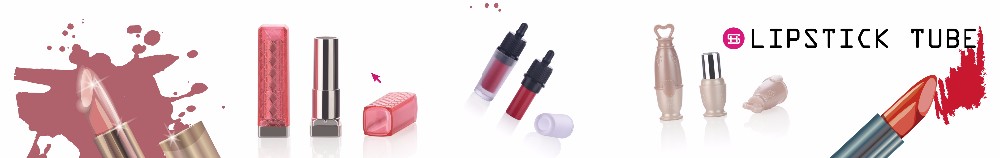Unique shiny red embedded type cosmetic packaging tube lipstick