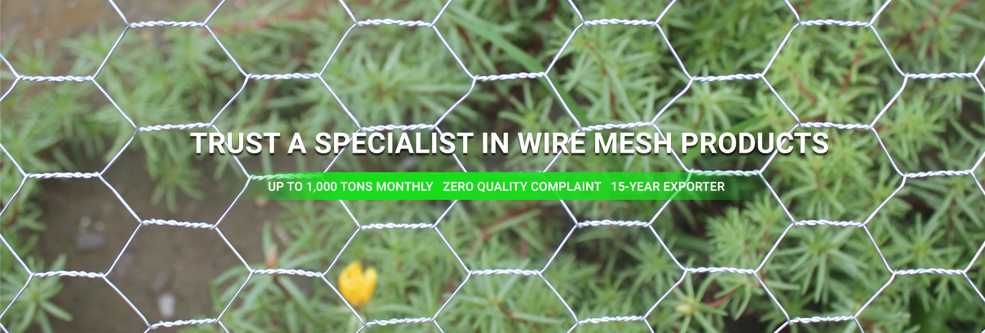 TRUST A SPECIALIST IN WIRE MESH PRODUCTS