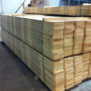 Scaffolding wooden planks