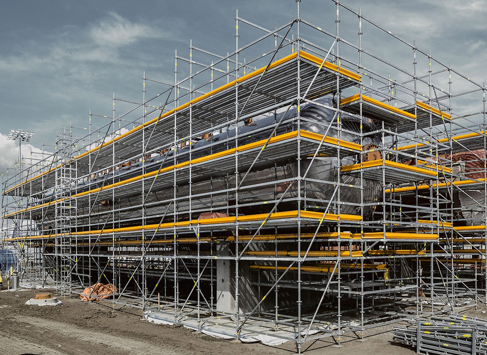 What should be paid attention to when purchasing and constructing a scaffolding with a buckle