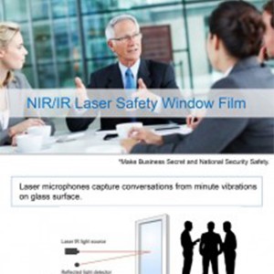 IR/RF film za prigušenje Film protiv prisluškivanja Film protiv lasera