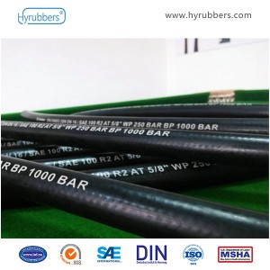 Low price for Hengyuflex High Pressure EN 4SH 4SP Four Steel Wires Spiral Rubber Hydraulic Hose for Excavator