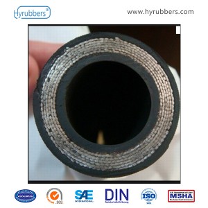 Factory Cheap Hot R2/2sn Two Wire Braided Rubber High Pressure Hydraulic Rubber Oil Hose