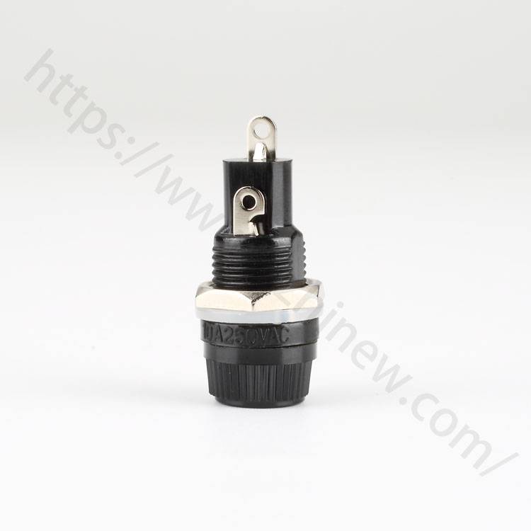 20mm fuse holder,screw cap panel mount,10a 250v,china hinew