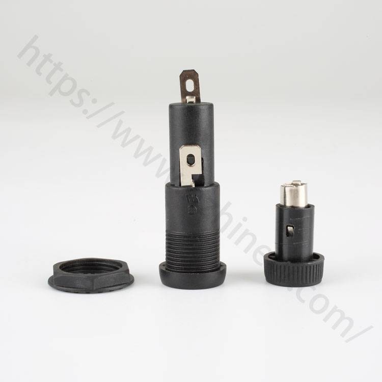 micro fuse block,panel mount,15amp 250v,6x30mm,hinew china