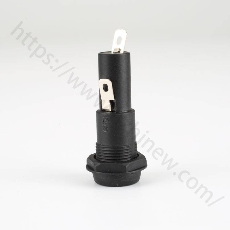 Micro fuse holder,panel mount,6x30mm,15amp 250v,R3-44C | HINEW Featured Image