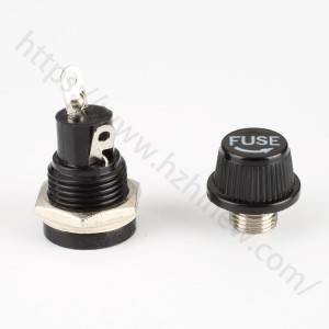 Mini fuse holder panel mount,10 amp 250v,5x20mm,H3-12C | HINEW