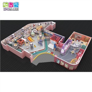 Amusement Soft Indoor Playground Equipment For Kids With Trampoline