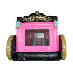 Barato nga Price Girls Paborito Princess carro inflatable Bounce House Uban sa Slide Kay Sale