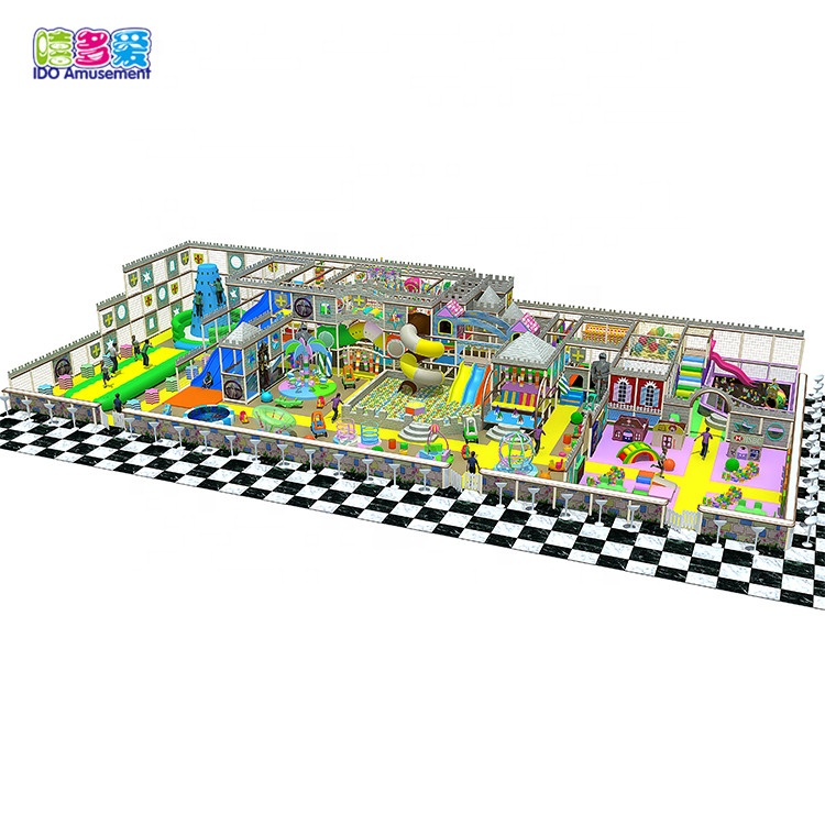 Ido Dulaan customized Size Amusement Park Play Equipment Indoor Soft Playground dekorasyon