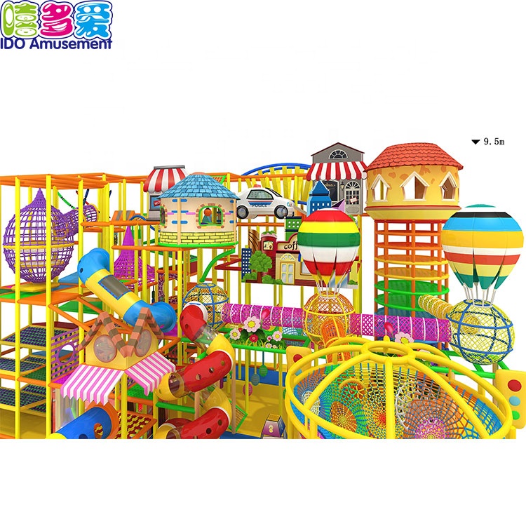 Commercial Castle Style sa mga Bata Large Indoor Playground Uban Slide Kay Kids
