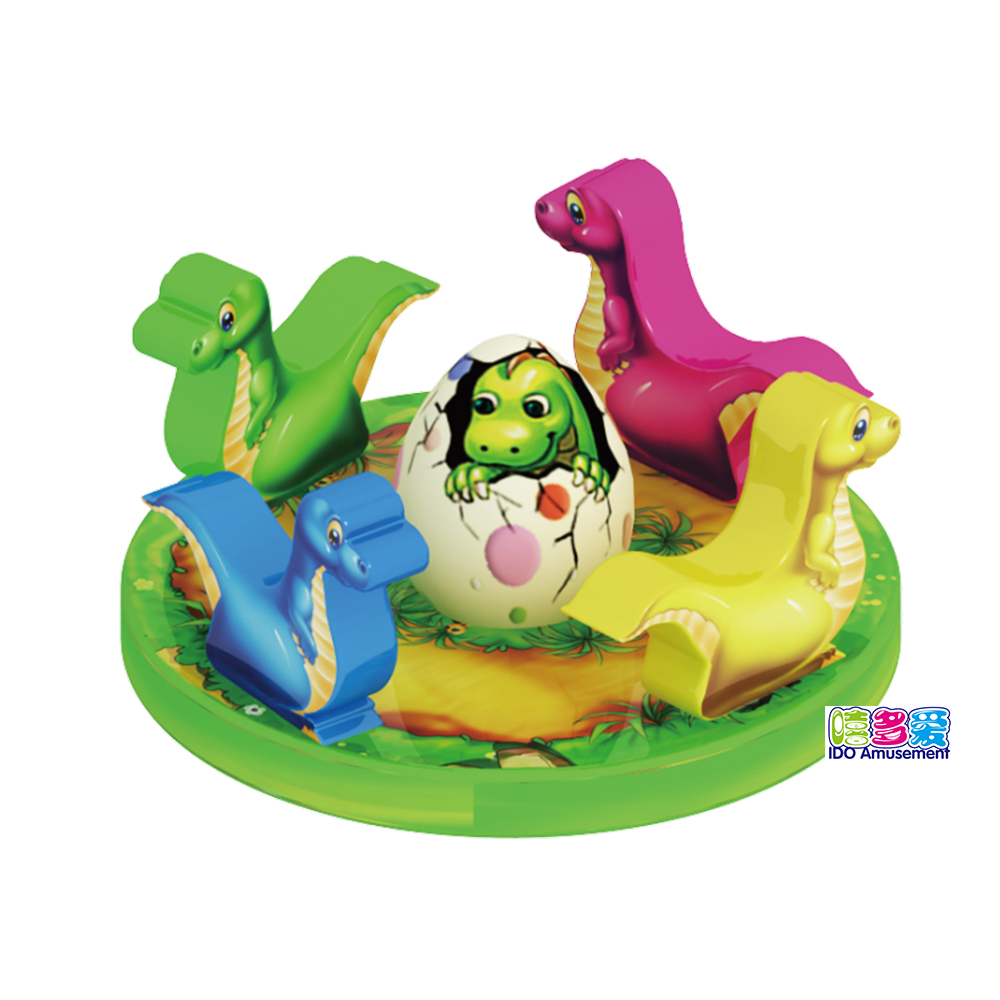 2019 Hot Sales Indoor Playground Electric Equipment Dinosaurs and Eggs Soft Play Turntable for Kids Children Toddler