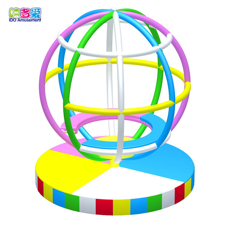 Fun Interesting Children Indoor Playground Equipment Electric Soft Play Manual Rotating Globe for Kids Hot Sales