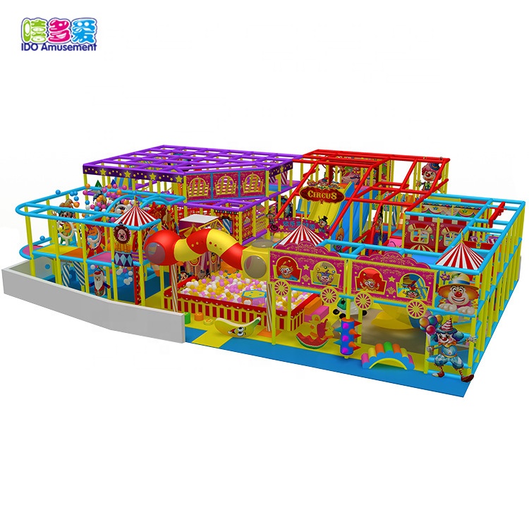 Recreation indoor playground circus theme clown playground