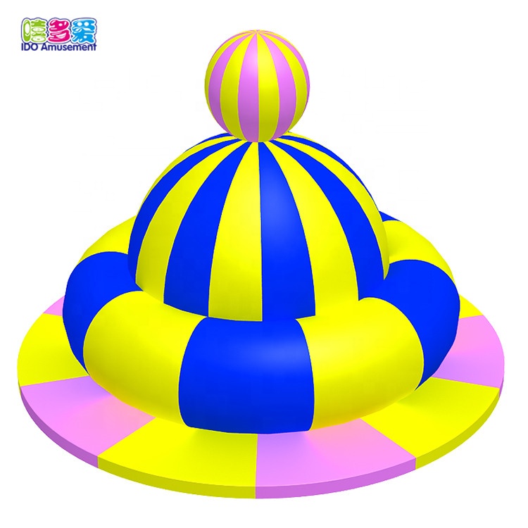 UFO-shape Inflatable Turntable Electric Indoor Playground Soft Play Equipment Outdoor Playhouse Bounce Area Hot Sales for Kids