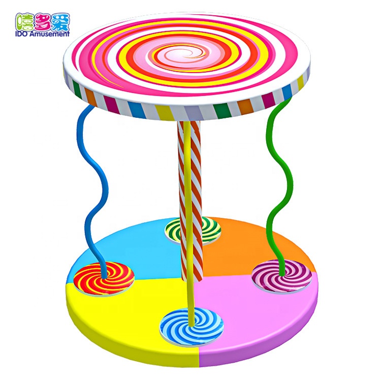 IDO lollipop turntable CE certification children soft play equipment for sale