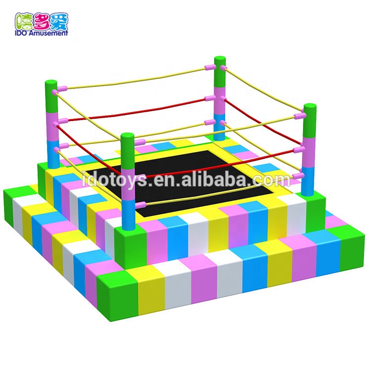 Ido Amusement Customized Sized Kids Indoor Soft Play Trampoline Bed