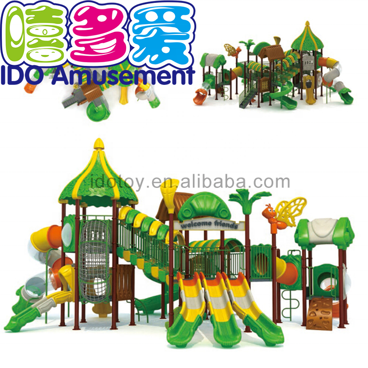 Plastic gawas Playground Tema Park Equipment mga Anak Area