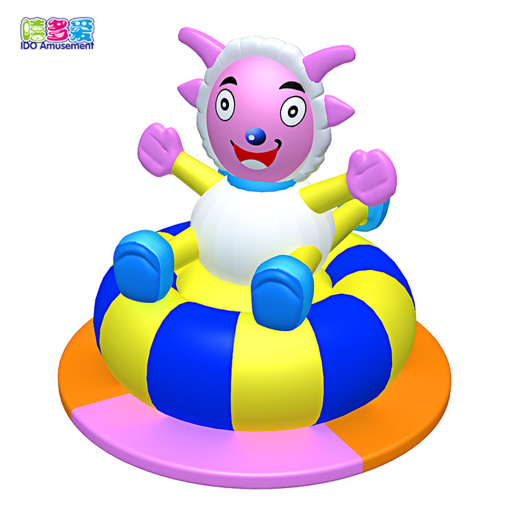 2019 wholesale price Electric Games Of Soft Play Area - Sheep-shape Inflatable Turntable Electric Indoor Playground Soft Play Equipment Outdoor Playhouse Bounce Area Hot Sales for Kids – IDO...
