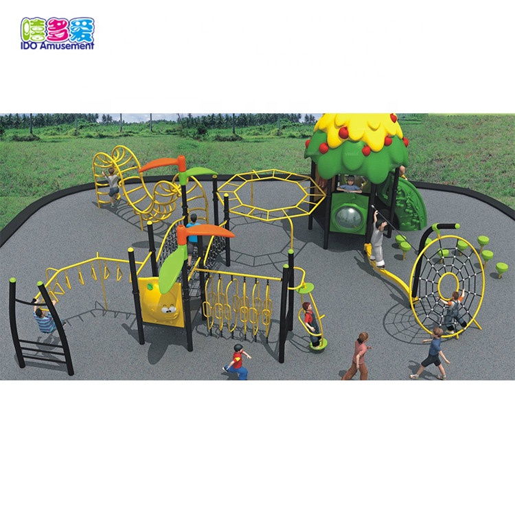 High Quality Wooden Playground Equipment Outdoor – Climber Playground,Children Games Climbing Net Playground – IDO Amusement