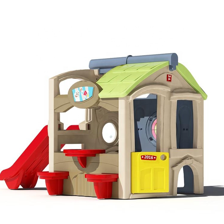 High Quality Wooden Playground Equipment Outdoor – Best Seller Garden Kids Plastic Children House Play Equipment Indoor Playhouse – IDO Amusement