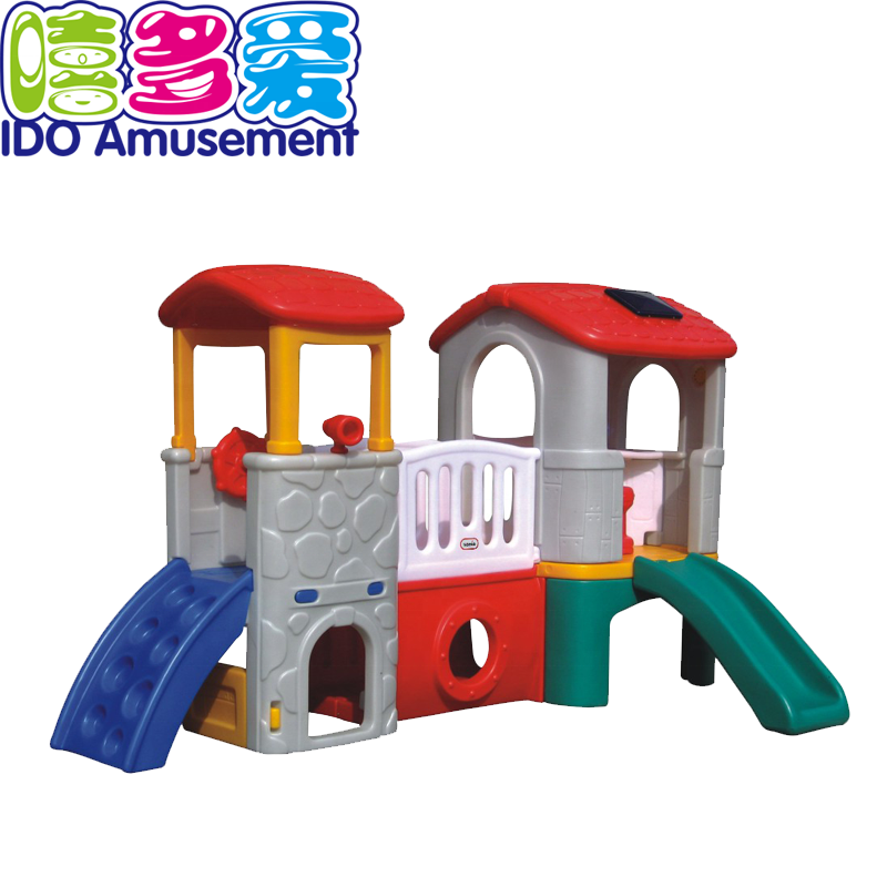 High Quality Wooden Playground Equipment Outdoor – Children Plastic Small Slide Indoor Playground – IDO Amusement
