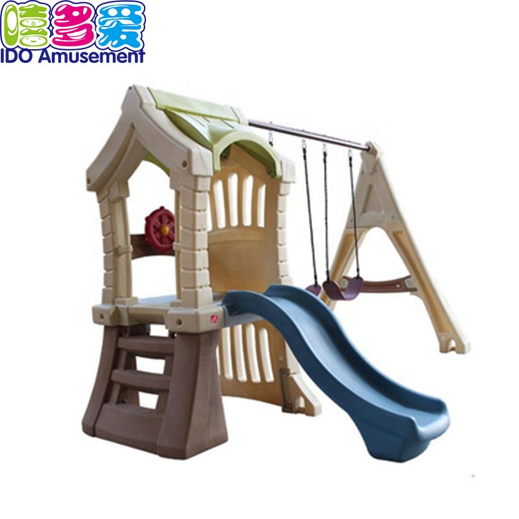 High Quality Wooden Playground Equipment Outdoor – Indoor Plastic Slide And Swing Set Kindergarten Indoor Playground Equipment Kids Play Equipment For Sale – IDO Amusement