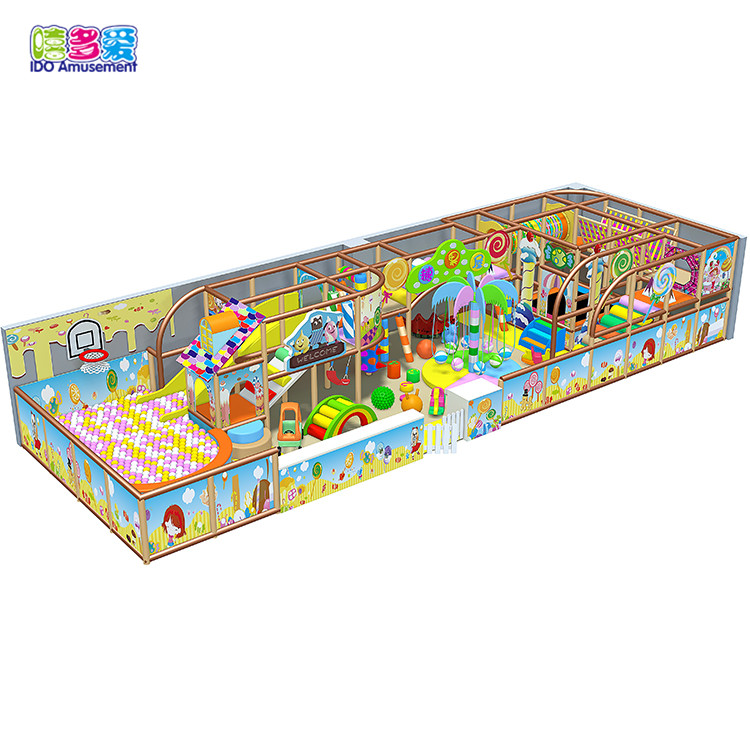 Hot-selling Indoor Playground Wooden - Candy Theme Children Indoor Playground Games Equipment Set – IDO Amusement