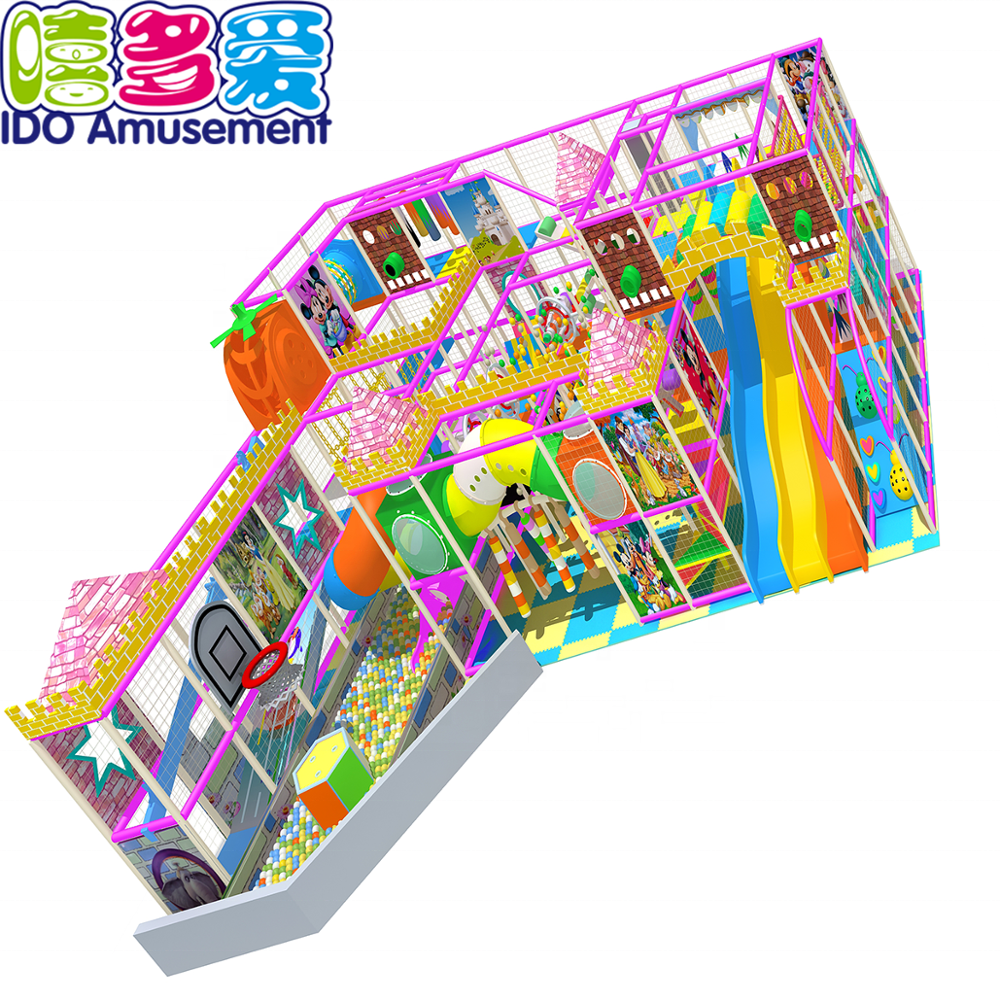 China wholesale Jumping Mat Trampoline Park - Ce Certificate And Customized Color Option Color Cheap Indoor Playground – IDO Amusement