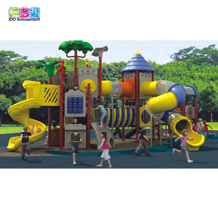 High Quality Wooden Playground Equipment Outdoor – Kids Park Plastic Slide Playground Slides Equipment For Sale – IDO Amusement
