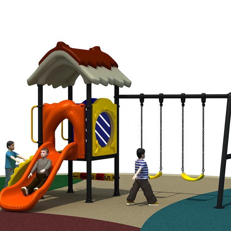 IDO outdoor playground kids play toy house with small slide