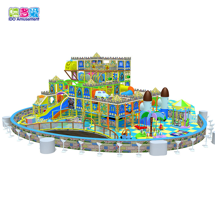 Castle Theme Indoor Plastic Town Adventure Playground