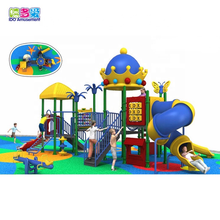 Barato nga Kids Playground Equipment Plastic Fort Kay Sale