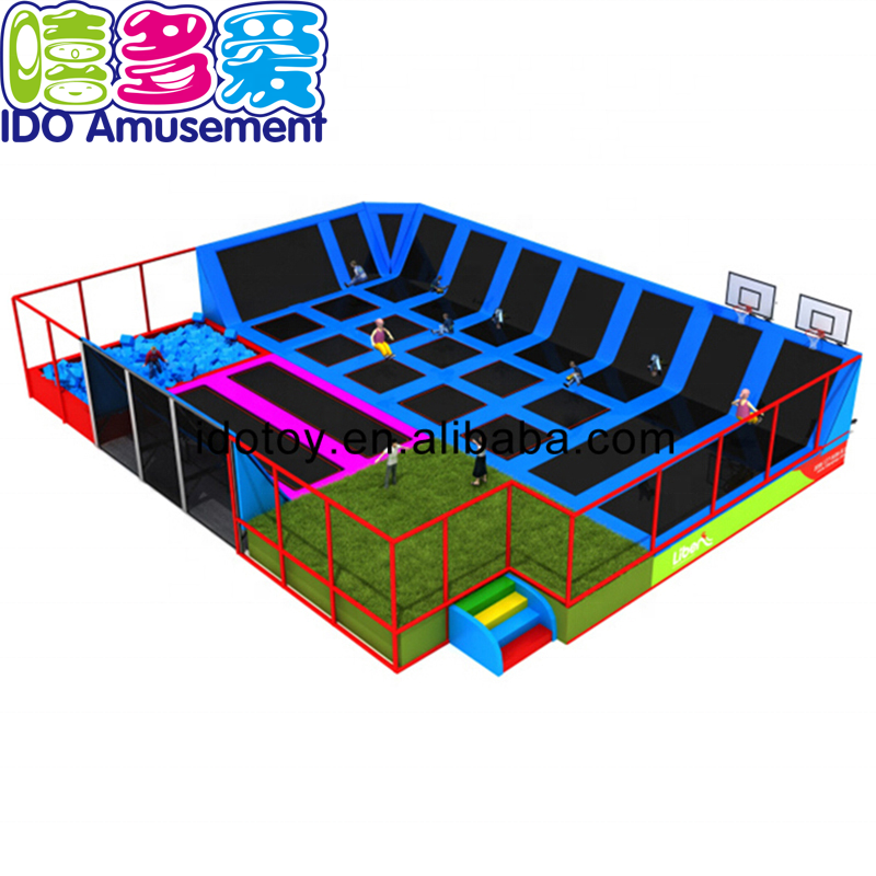 Trampoline Park Equipment Playground Indoor Uban Jumping Bed, Free Ambak Indoor Playground