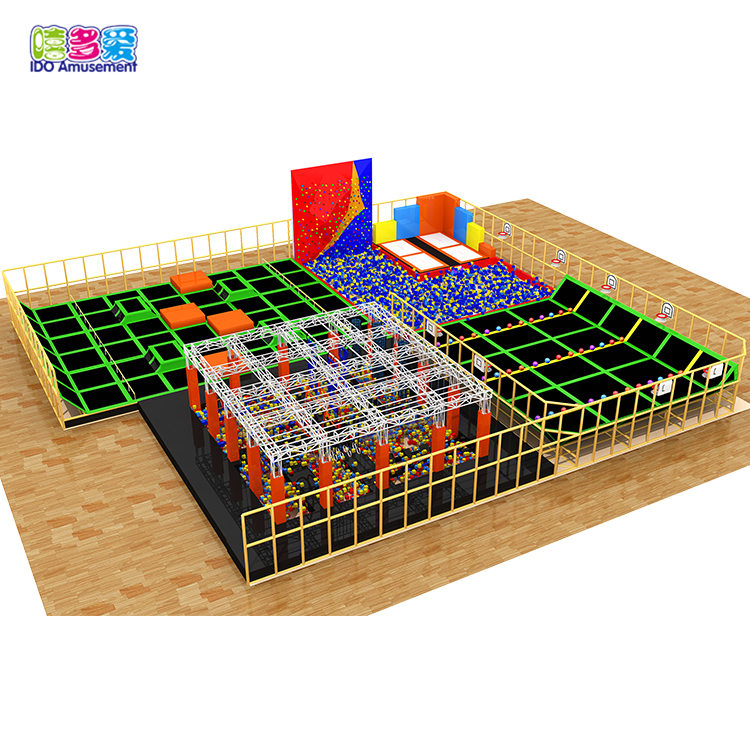 Factory wholesale Commercial Trampoline Park - Trampoline Park With Ball Pool And Climbing Wall Indoor For Sale – IDO Amusement