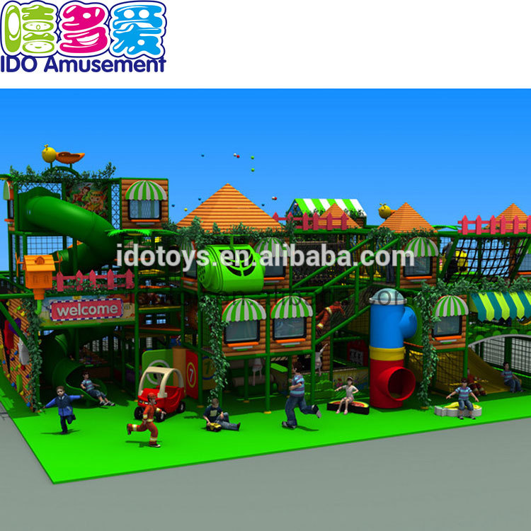 Commercial Kids Indoor Sets Jungle Theme Gym Amusement Park Playground