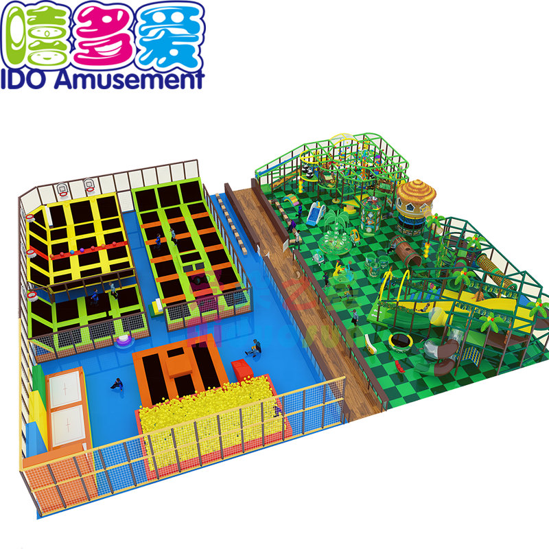 Factory wholesale Commercial Trampoline Park - Indoor Trampoline Parks,Trampoline Park Indoor Playground Kids – IDO Amusement