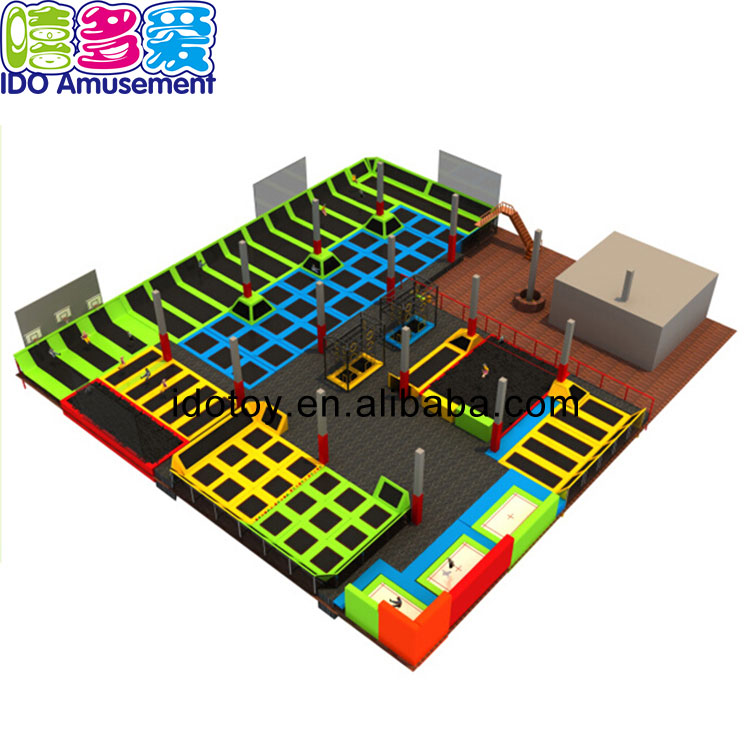 Hot New Products Jumping Mat Trampoline Park - Customized Playground Trampoline Indoor Soft Area,Big Indoor Trampoline Park – IDO Amusement