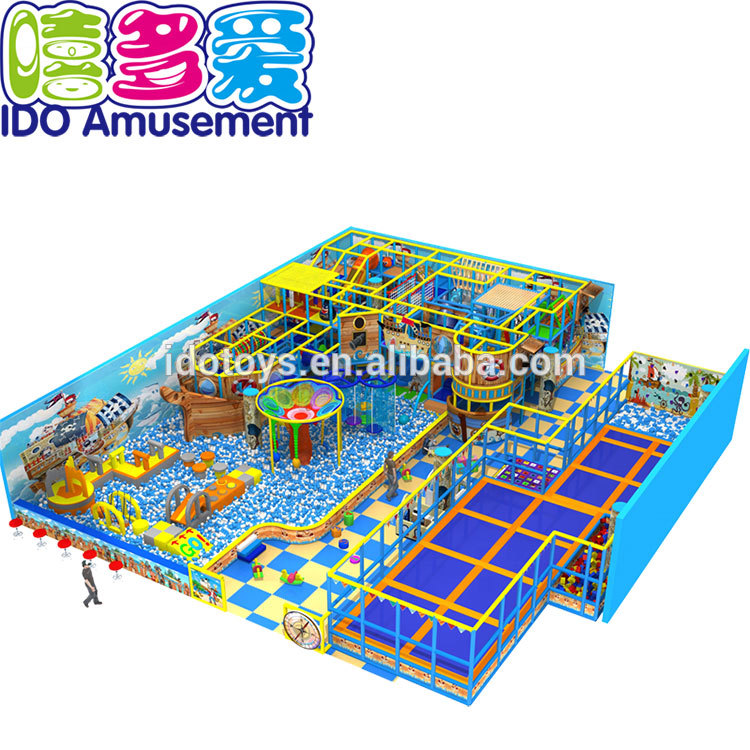 Commercial Custom Made Children Indoor Playground Equipment Kids Soft Playground Equipment With Trampoline