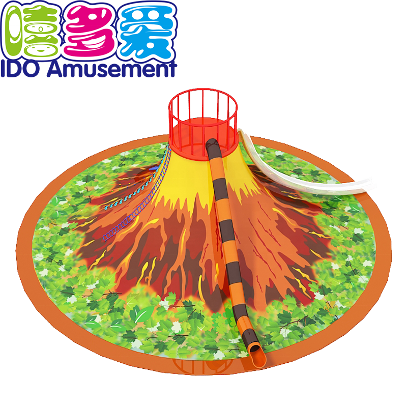 China wholesale Electric Indoor Soft Playground - Factory price playground accessories rainbow color indoor playground volcano – IDO Amusement