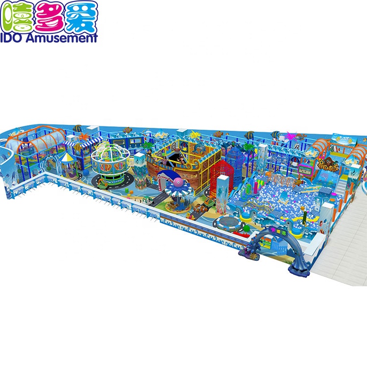 High Quality Ocean Theme Indoor Playground – Eu Standard Funny Kids Combination Indoor Soft Playground Equipment – IDO Amusement